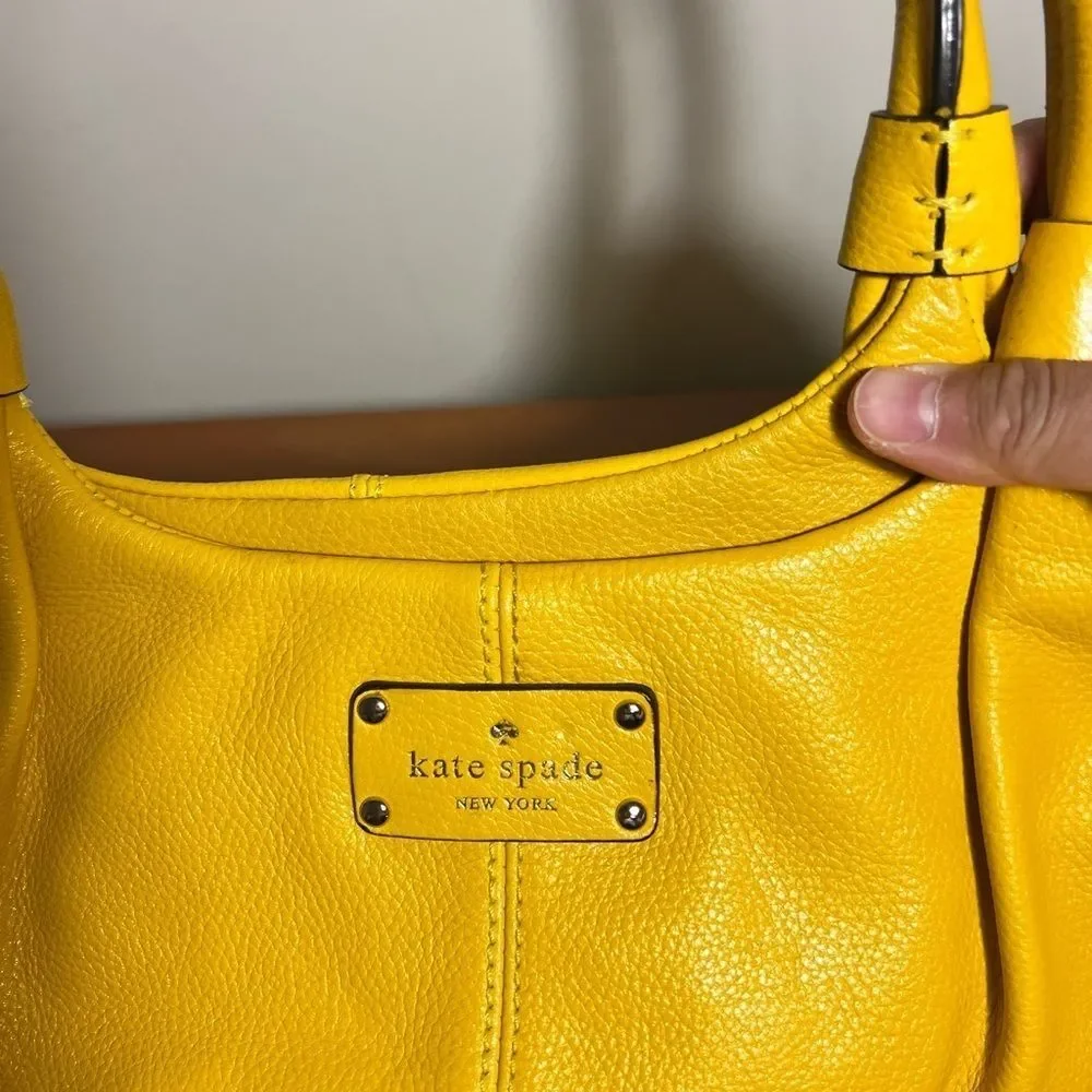 Kate Spade yellow leather handbag MACDOUGAL ALLEY STEVIE